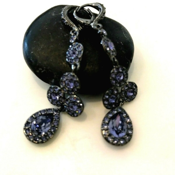 Givenchy Jewelry - Givenchy Crystal Earrings - Purple